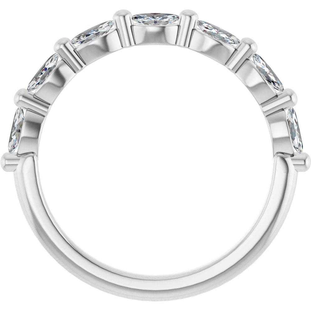 14K White Gold 3/8 CTW Lab-Grown Diamond Anniversary Band