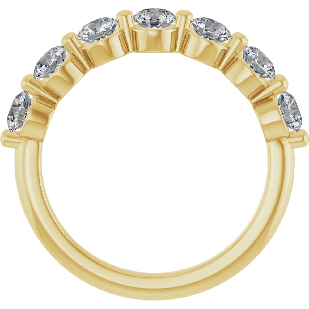 14K Yellow Gold 1 1/8 CTW Lab-Grown Diamond Anniversary Band