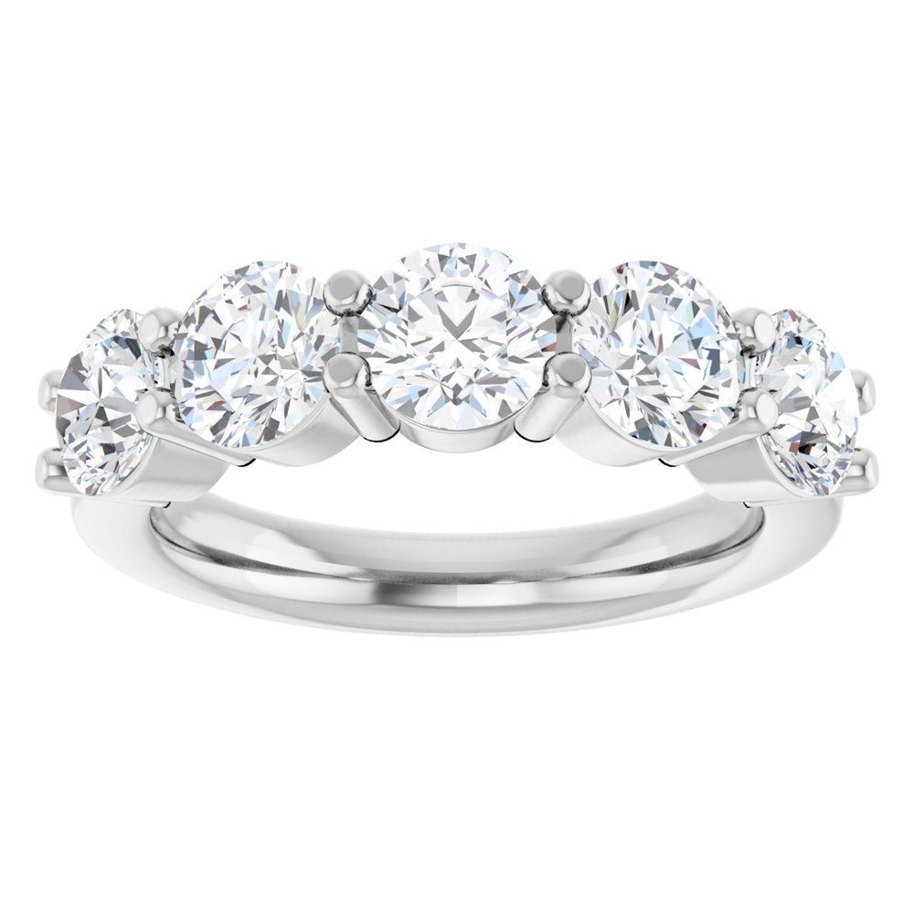 14K White Gold 2 1/2 CTW Lab-Grown Diamond Anniversary Band