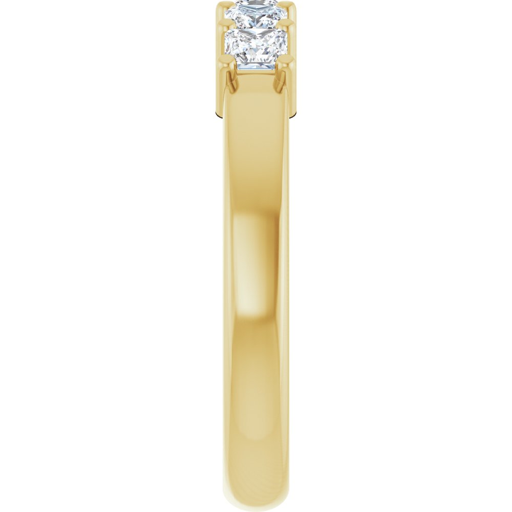 14K Yellow 5/8 CTW Natural Diamond Anniversary Band