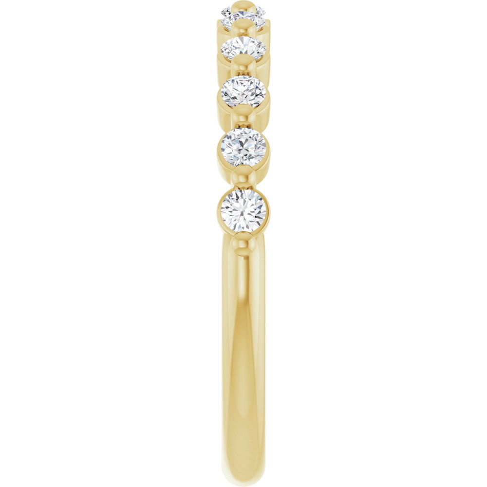 14K Yellow 1/2 CTW Lab-Grown Diamond Anniversary Band