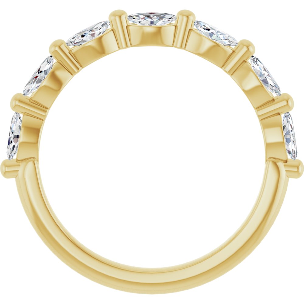 14K Yellow Gold 1/2 CTW Lab-Grown Diamond Anniversary Band
