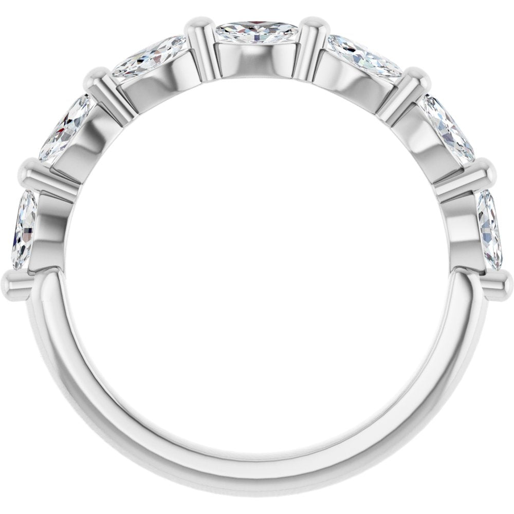 14K White Gold 5/8 CTW Lab-Grown Diamond Anniversary Band