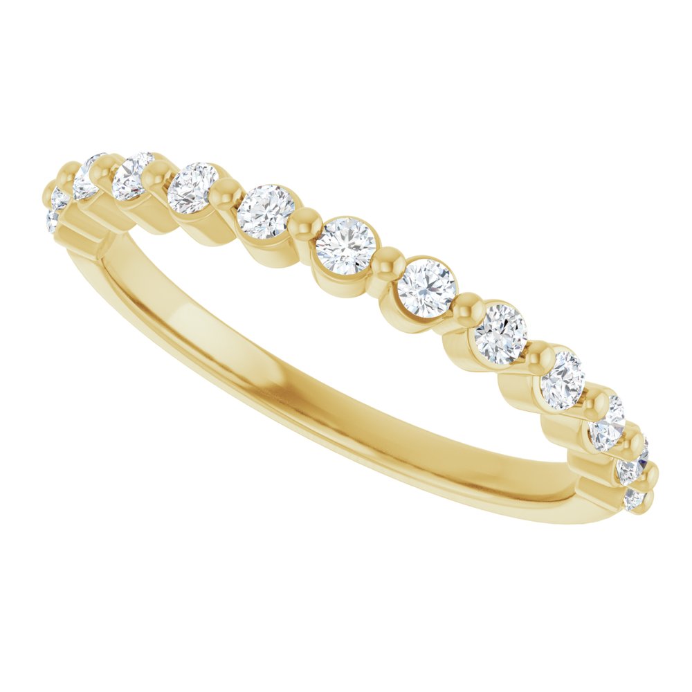 14K Yellow Gold 1/4 CTW Lab-Grown Diamond Anniversary Band