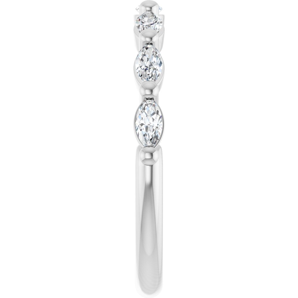 14K White Gold 3/8 CTW Lab-Grown Diamond Anniversary Band