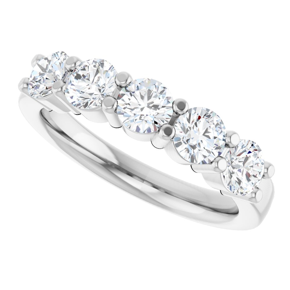 14K White Gold 1 1/3 CTW Natural Diamond Anniversary Band