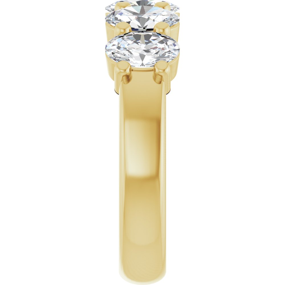 14K Yellow Gold 2 CTW Lab-Grown Diamond Anniversary Band