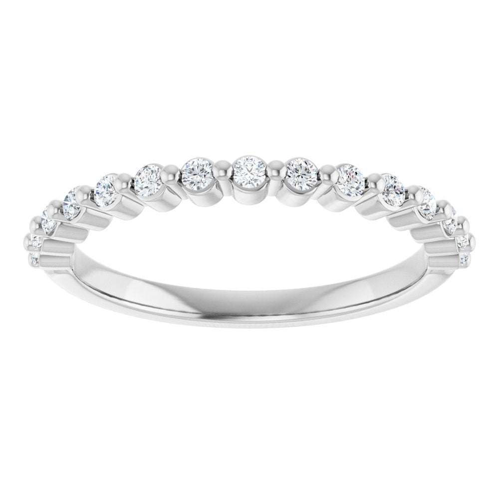 14K White Gold 1/5 CTW Lab-Grown Diamond Anniversary Band