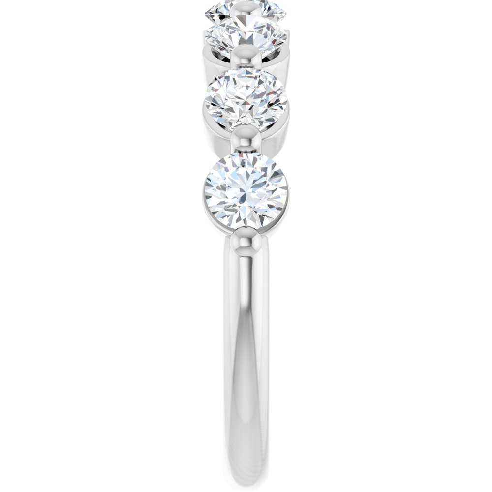 14K White Gold 1 1/2 CTW Lab-Grown Diamond Anniversary Band