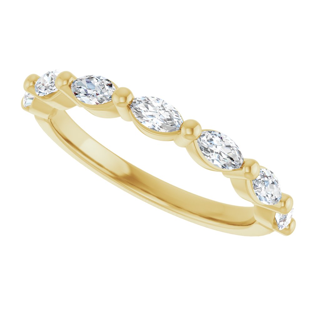 14K Yellow Gold 1/2 CTW Lab-Grown Diamond Anniversary Band