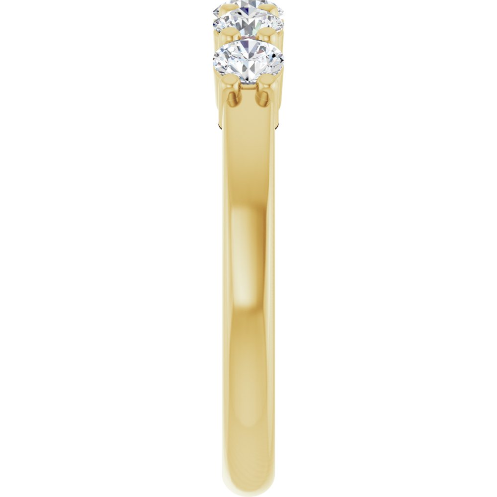 14K Yellow Gold 5/8 CTW Lab-Grown Diamond Anniversary Band