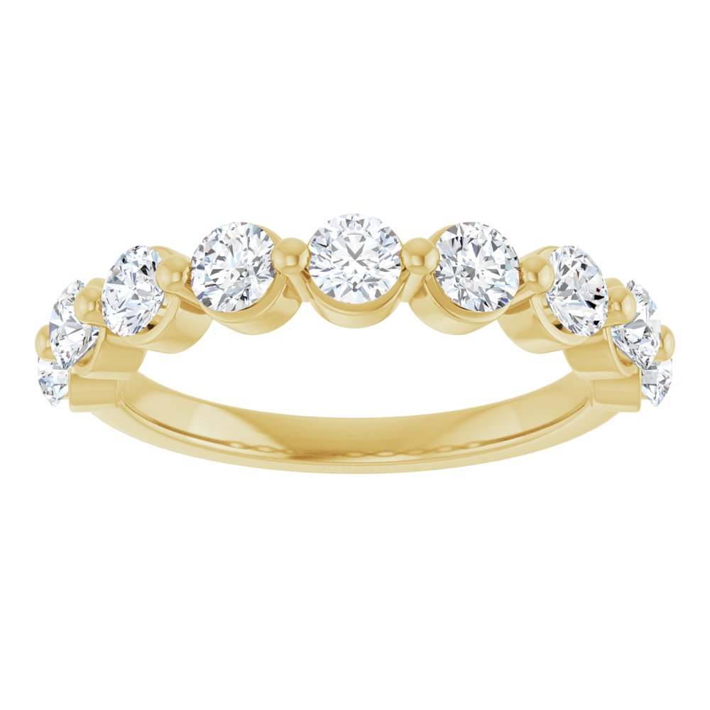 14K Yellow Gold 1 CTW Lab-Grown Diamond Anniversary Band