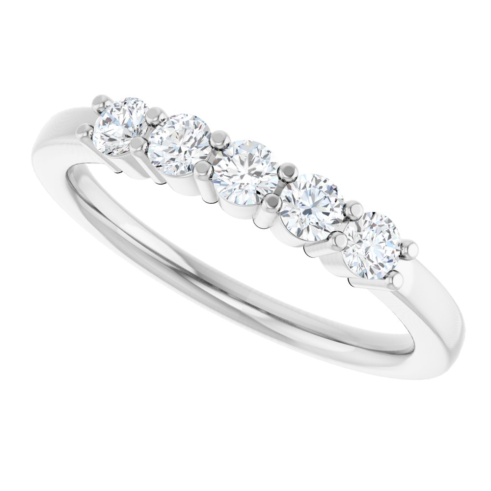 14K White Gold 1/3 CTW Lab-Grown Diamond Anniversary Band