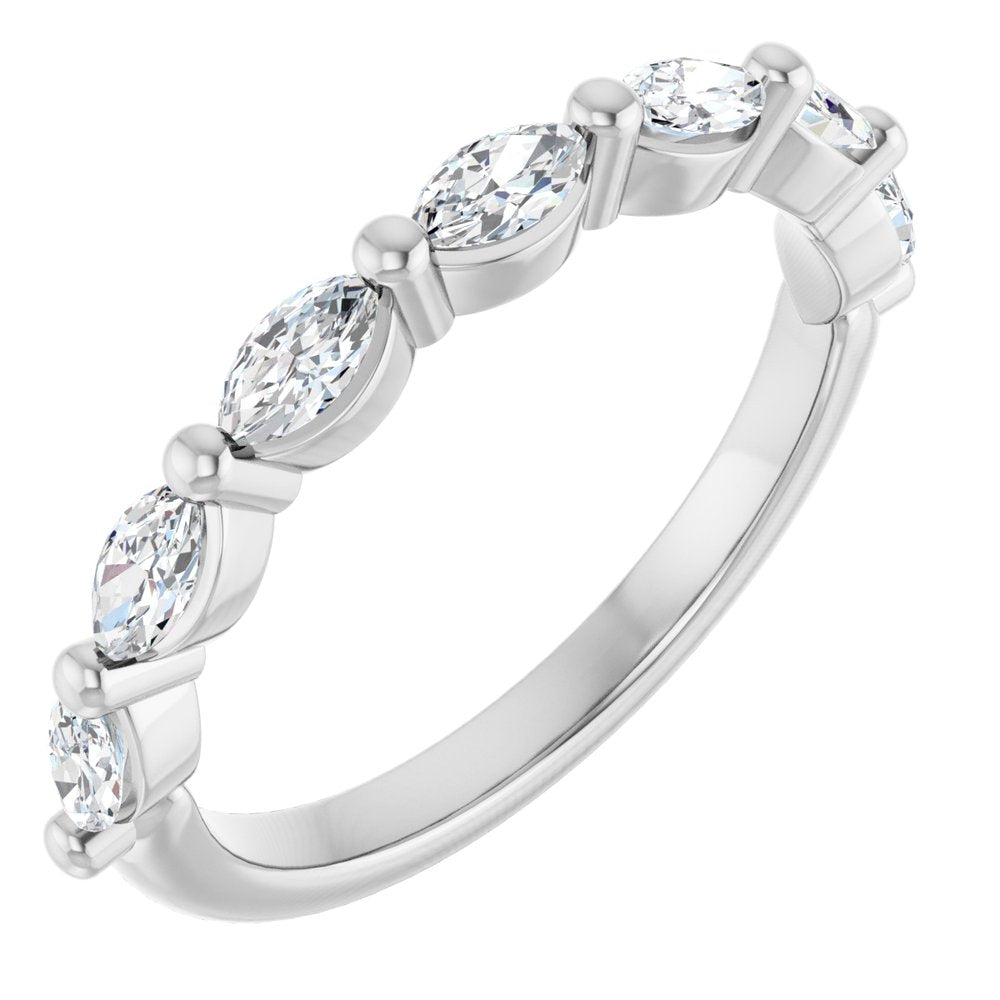 14K White Gold 1/2 CTW Lab-Grown Diamond Anniversary Band