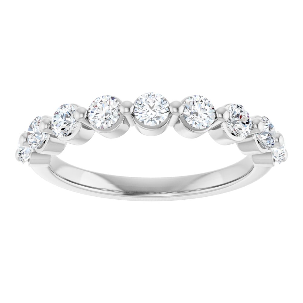 14K White Gold 5/8 CTW Lab-Grown Diamond Anniversary Band