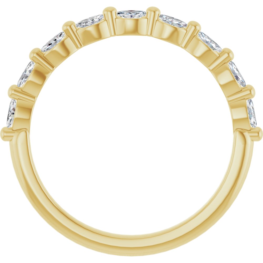 14K Yellow Gold 1/4 CTW Natural Diamond Anniversary Band