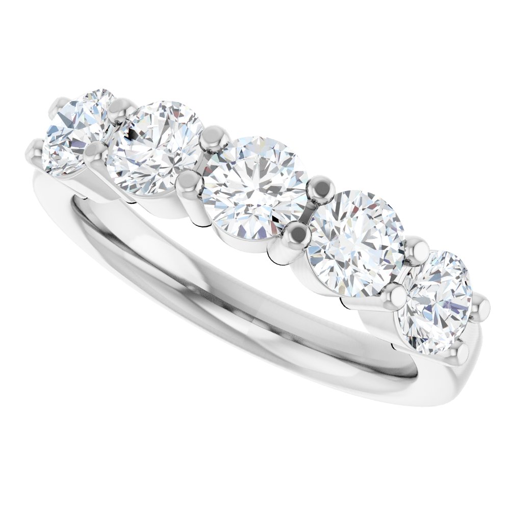 14K White Gold 1 5/8 CTW Lab-Grown Diamond Anniversary Band