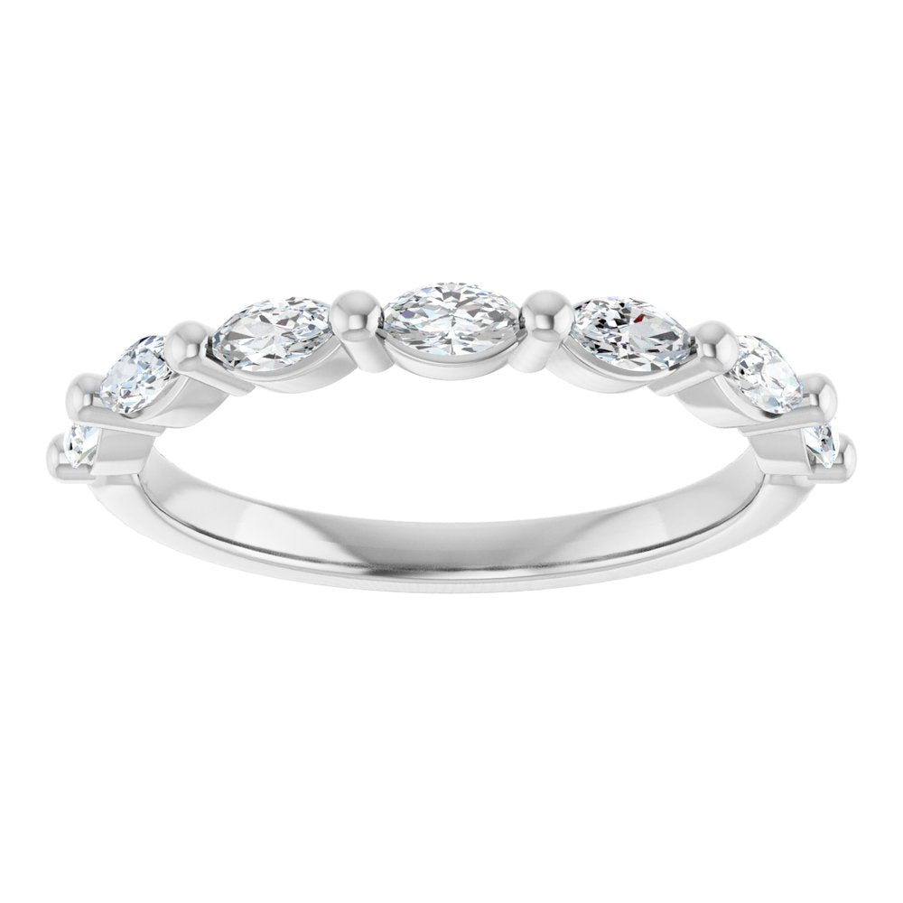 14K White Gold 3/8 CTW Lab-Grown Diamond Anniversary Band