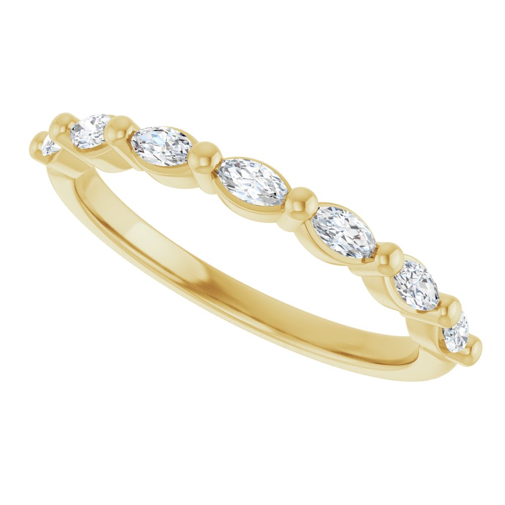 14K Yellow Gold 1/3 CTW Lab-Grown Diamond Anniversary Band
