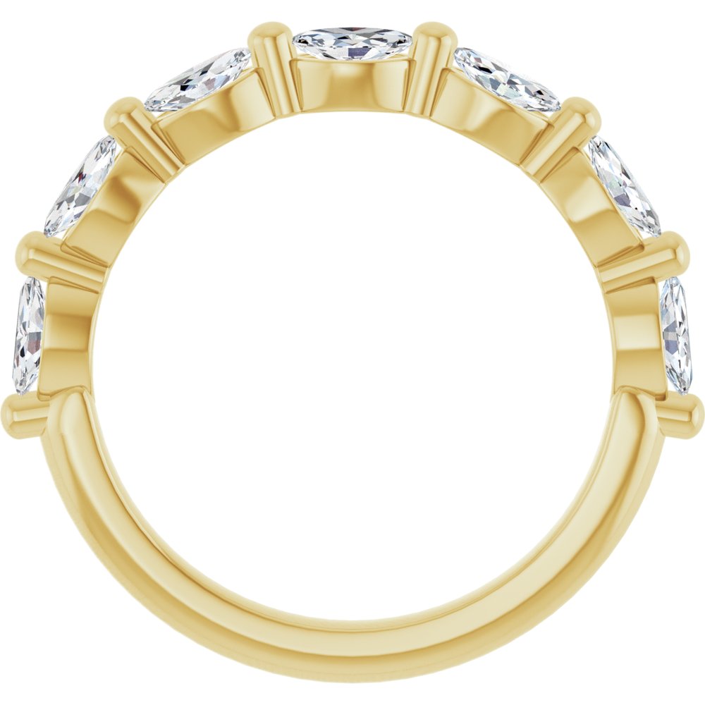 14K Yellow Gold 3/4 CTW Lab-Grown Diamond Anniversary Band