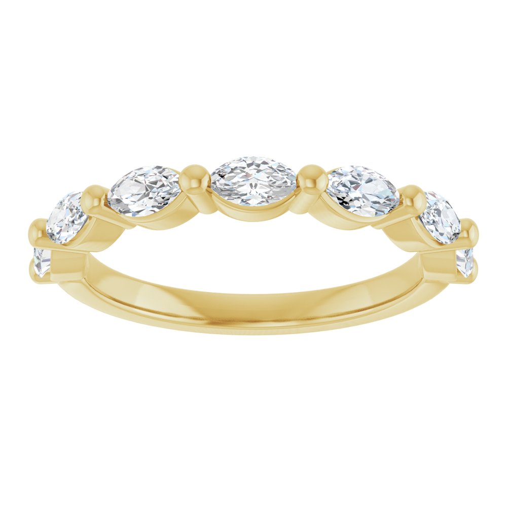 14K Yellow Gold 3/4 CTW Lab-Grown Diamond Anniversary Band