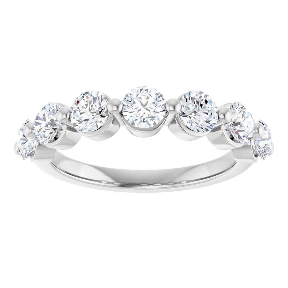 14K White Gold 1 1/2 CTW Lab-Grown Diamond Anniversary Band