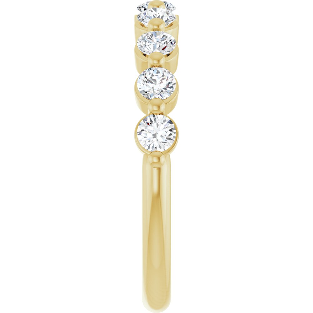 14K Yellow Gold 5/8 CTW Lab-Grown Diamond Anniversary Band