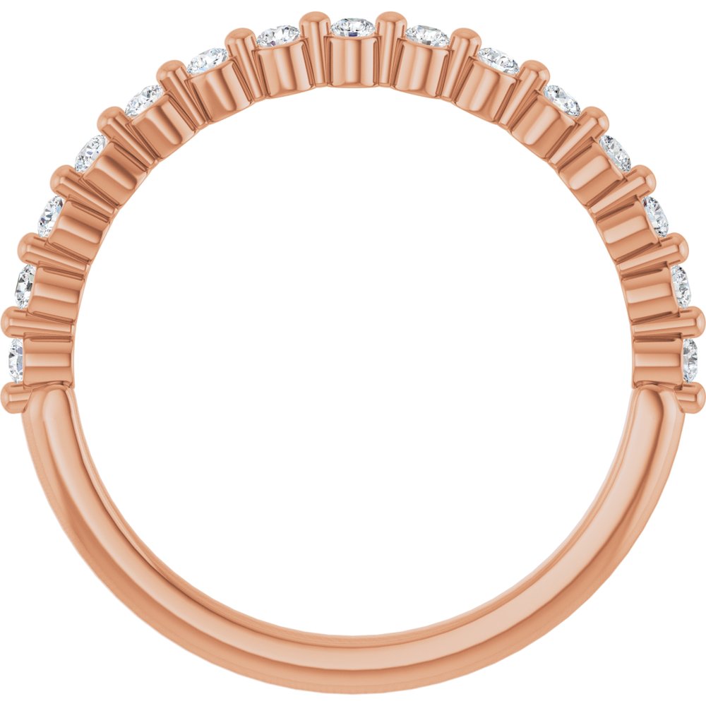 14K Rose Gold 1/5 CTW Lab-Grown Diamond Anniversary Band