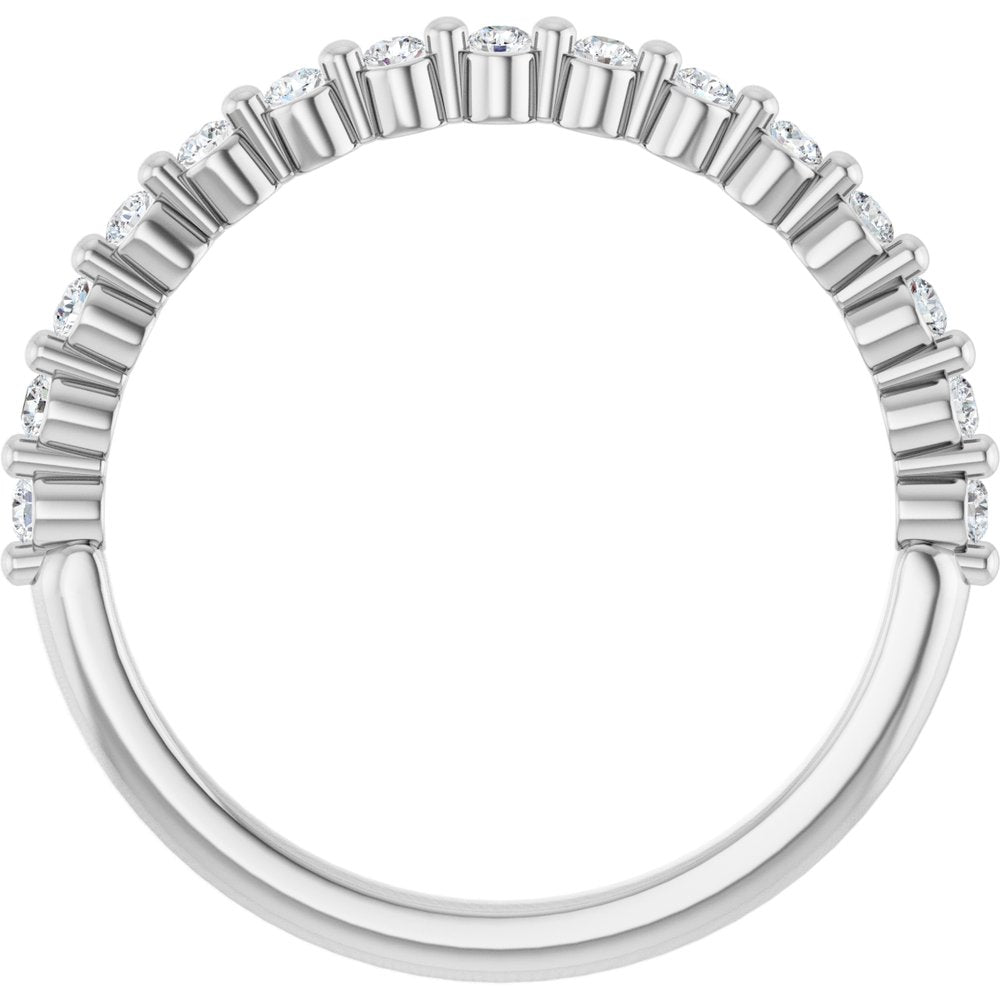 14K White Gold 1/5 CTW Lab-Grown Diamond Anniversary Band