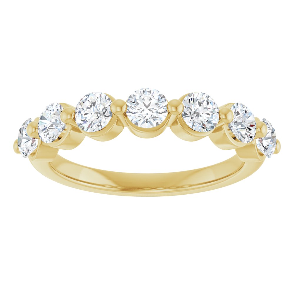 14K Yellow Gold 1 1/8 CTW Lab-Grown Diamond Anniversary Band