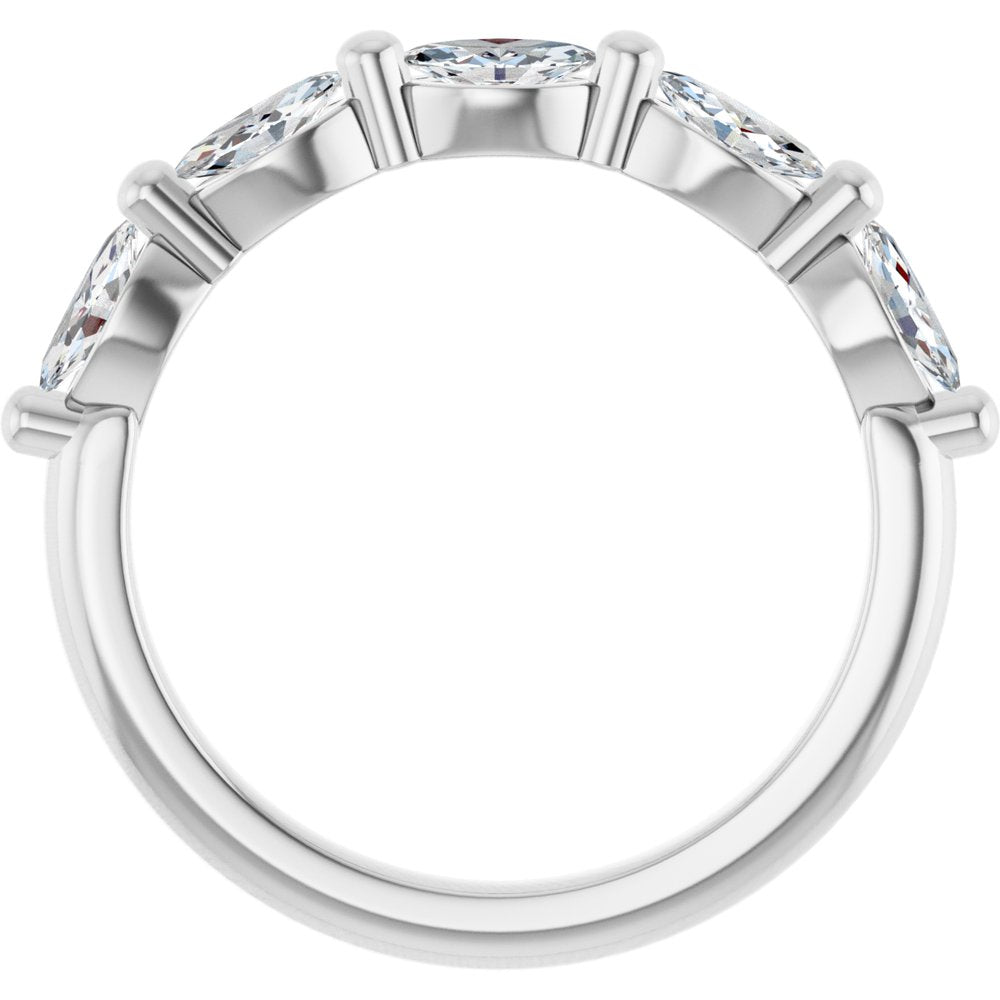 14K White Gold 5/8 CTW Lab-Grown Diamond Anniversary Band