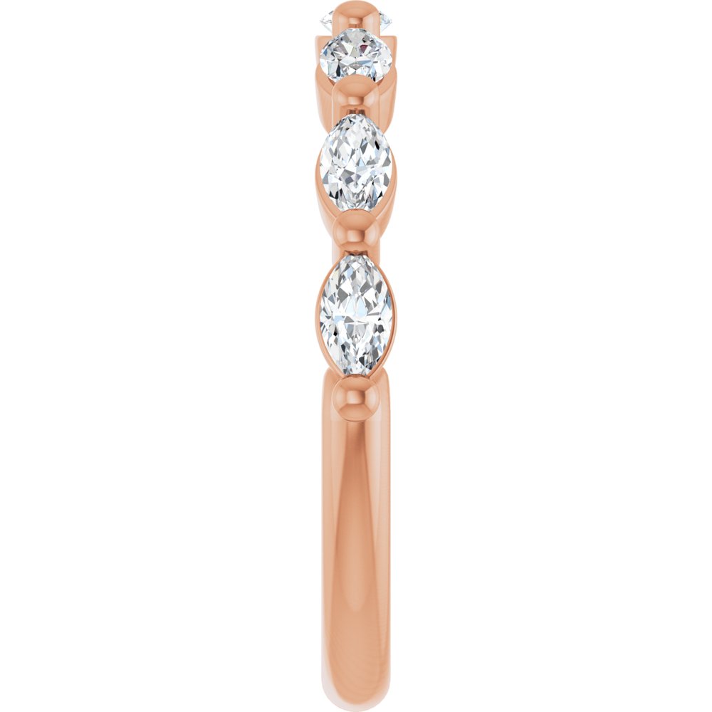 14K Rose Gold 5/8 CTW Lab-Grown Diamond Anniversary Band
