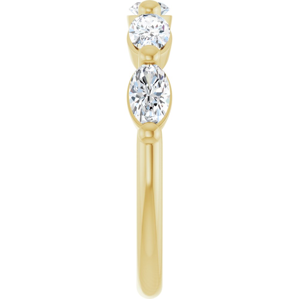 14K Yellow Gold 9/10 CTW Lab-Grown Diamond Anniversary Band