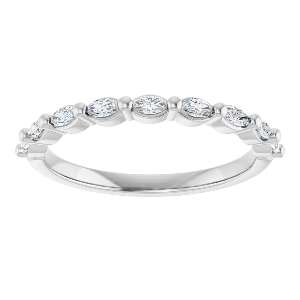 14K White 1/4 CTW Natural Diamond Anniversary Band