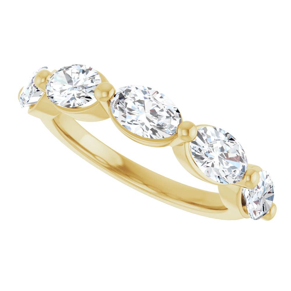 14K Yellow Gold 1 7/8 CTW Lab-Grown Diamond Anniversary Band