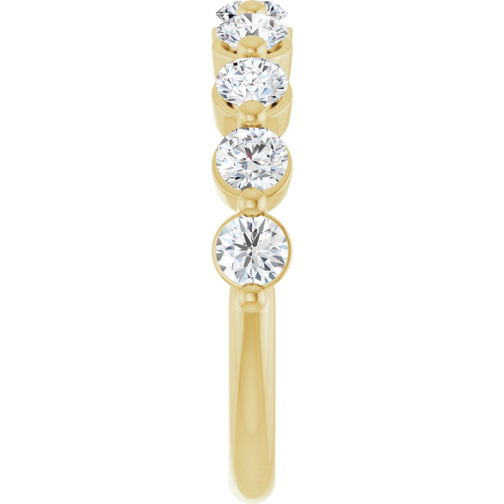 14K Yellow Gold 1 CTW Lab-Grown Diamond Anniversary Band