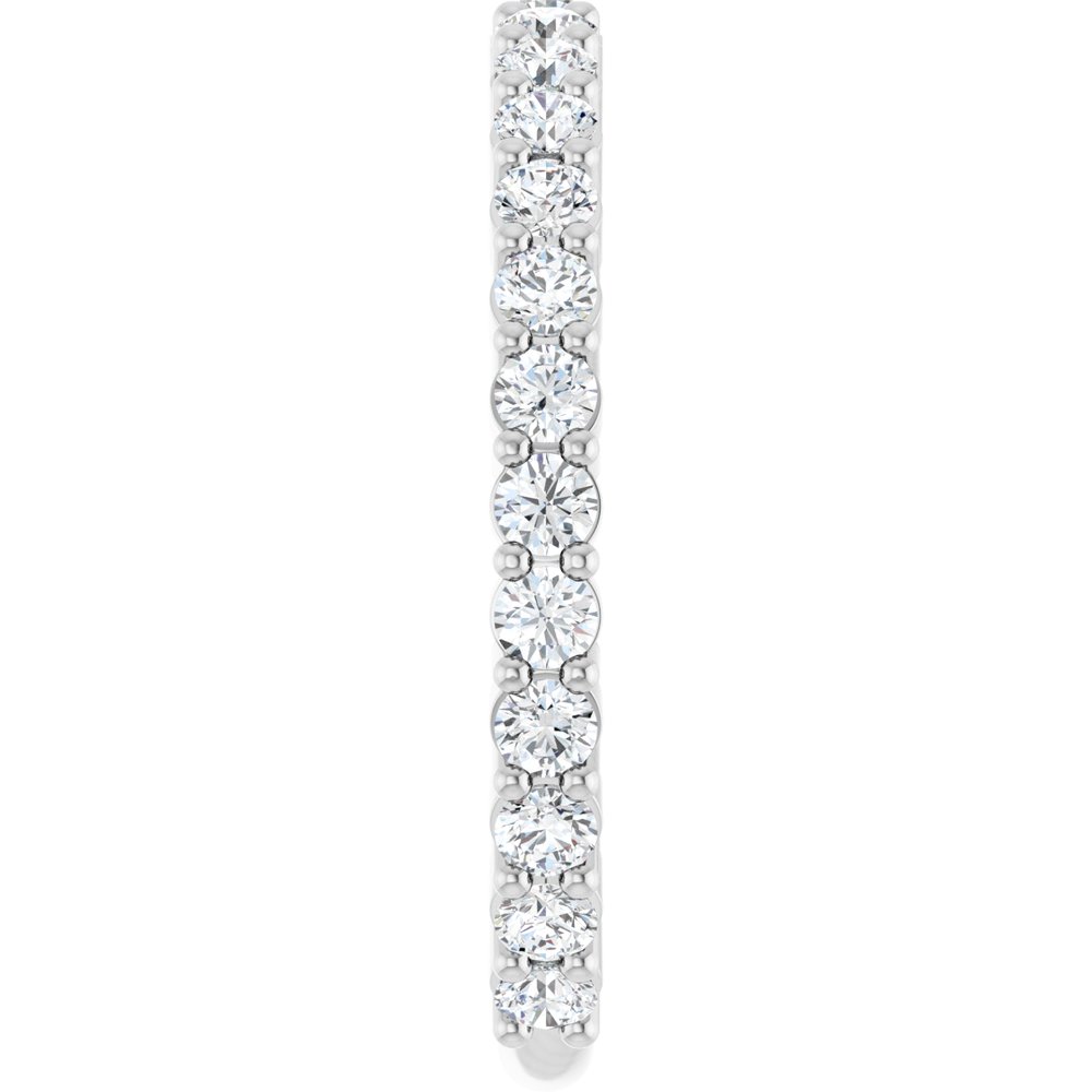 14K White 3/4 CTW Lab-Grown Diamond Anniversary Band