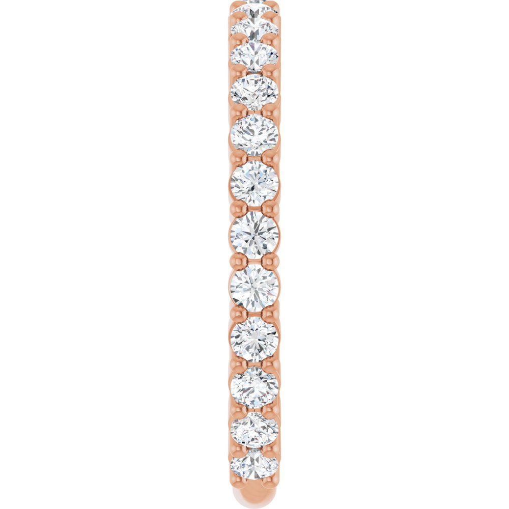 14K Rose 3/4 CTW Natural Diamond Anniversary Band