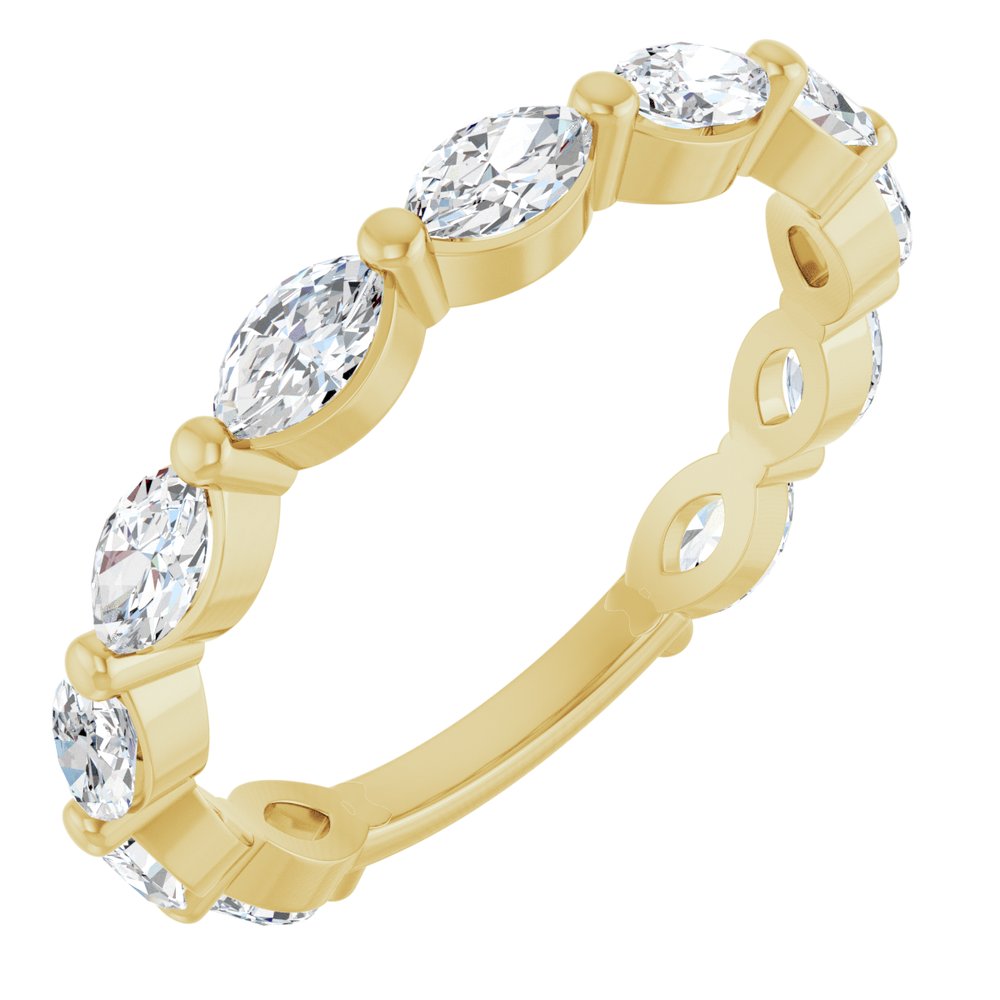 14K Yellow Gold 1 1/5 CTW Lab-Grown Diamond Anniversary Band