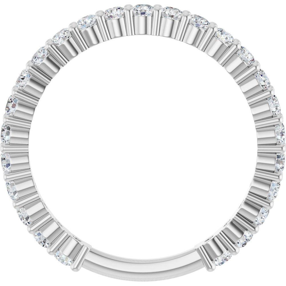 14K White 3/4 CTW Natural Diamond Anniversary Band