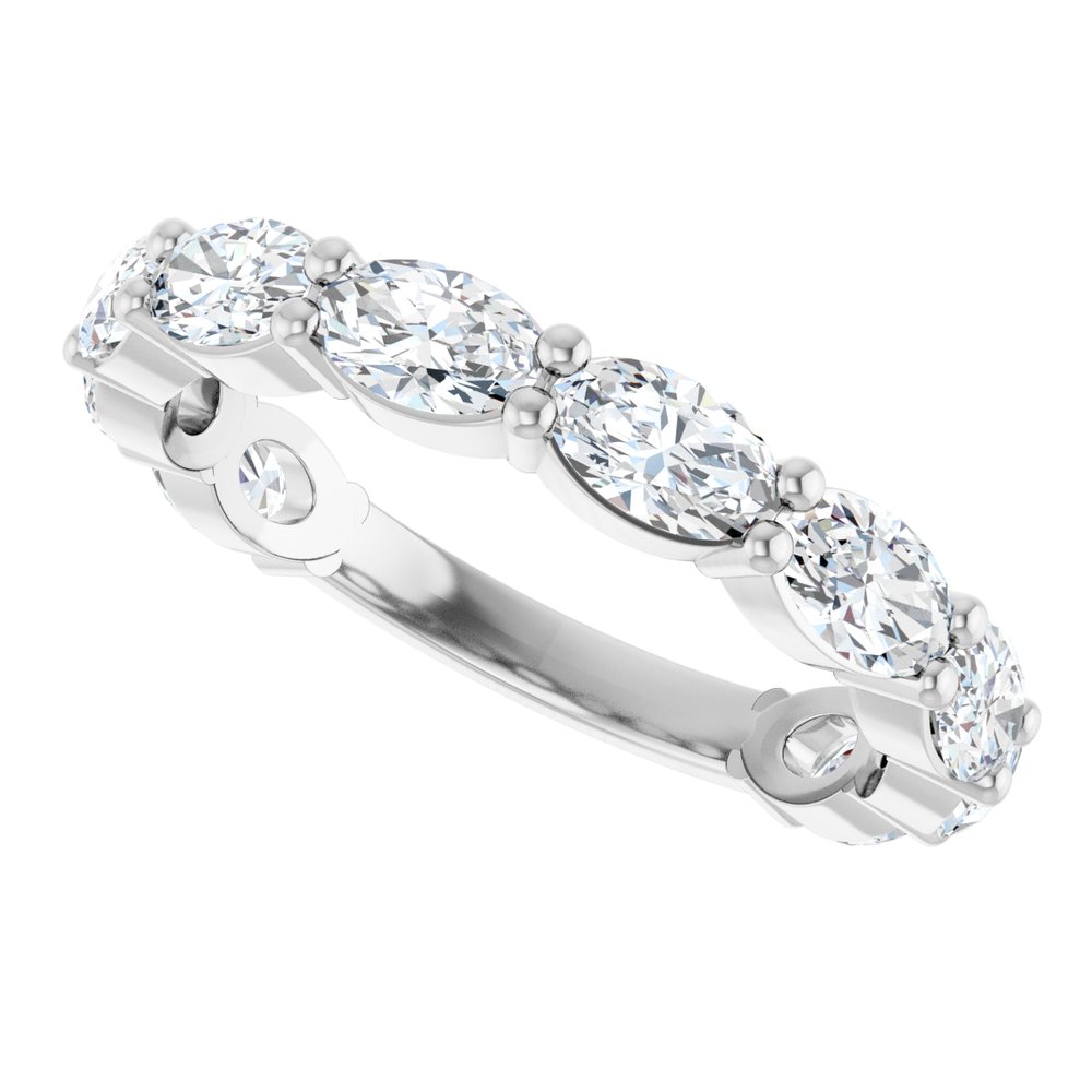 14K White Gold 1 9/10 CTW Lab-Grown Diamond Anniversary Band