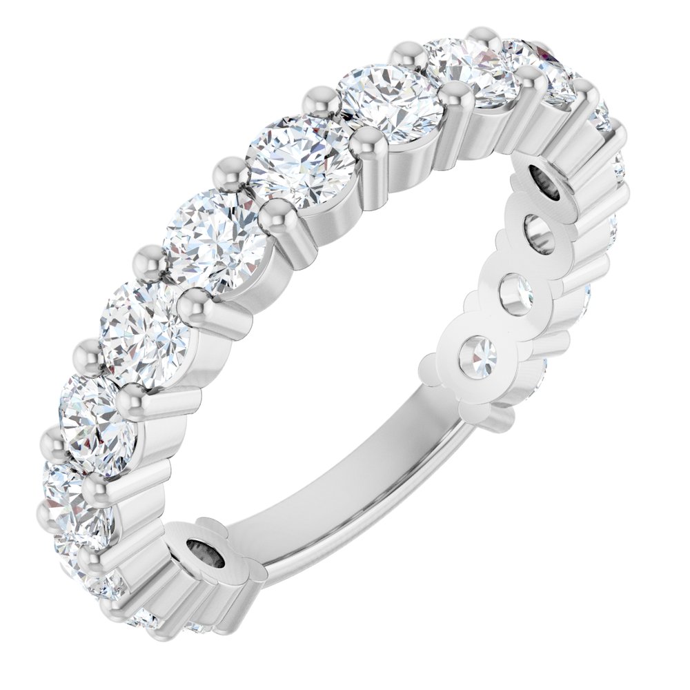 14K White Gold 1 9/10 CTW Lab-Grown Diamond Anniversary Band