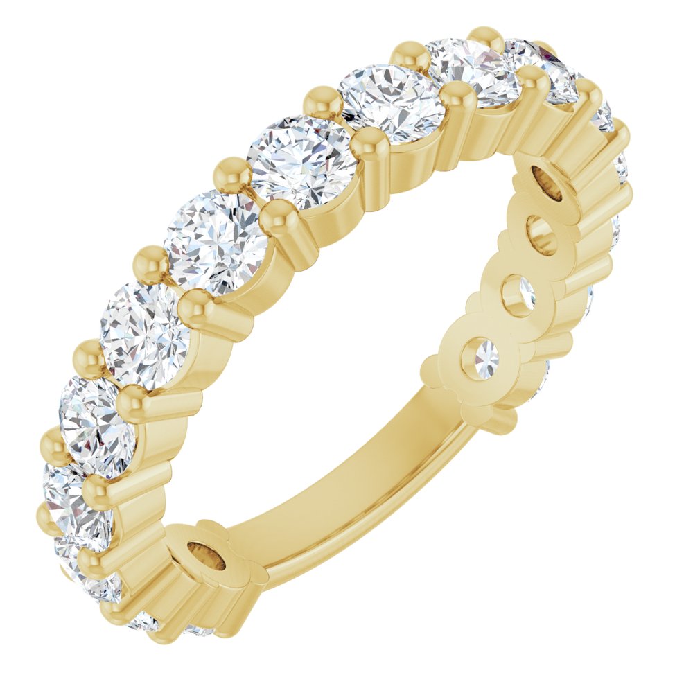 14K Yellow Gold 1 9/10 CTW Lab-Grown Diamond Anniversary Band