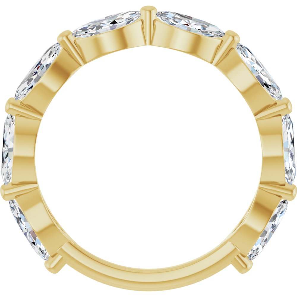 14K Yellow Gold 2 CTW Lab-Grown Diamond Anniversary Band