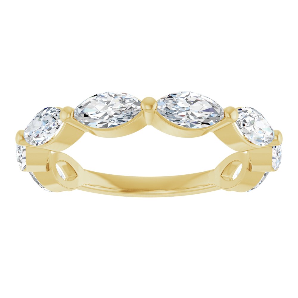 14K Yellow Gold 2 CTW Lab-Grown Diamond Anniversary Band