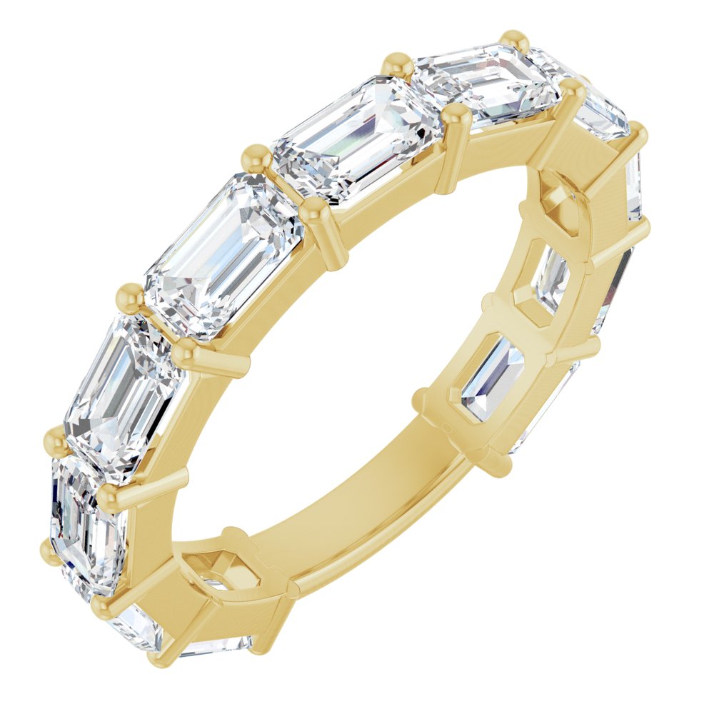 14K Yellow Gold 3 3/8 CTW Lab-Grown Diamond Anniversary Band