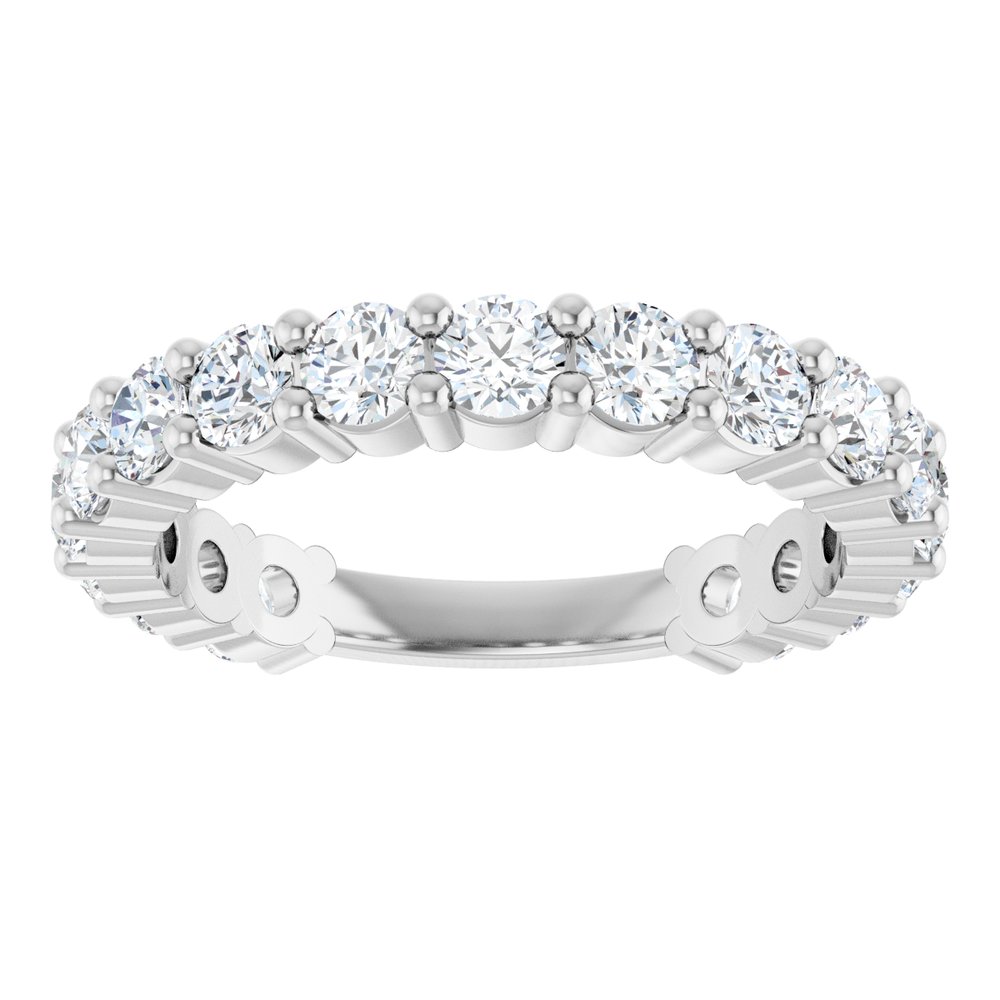 14K White Gold 1 1/2 CTW Natural Diamond Anniversary Band