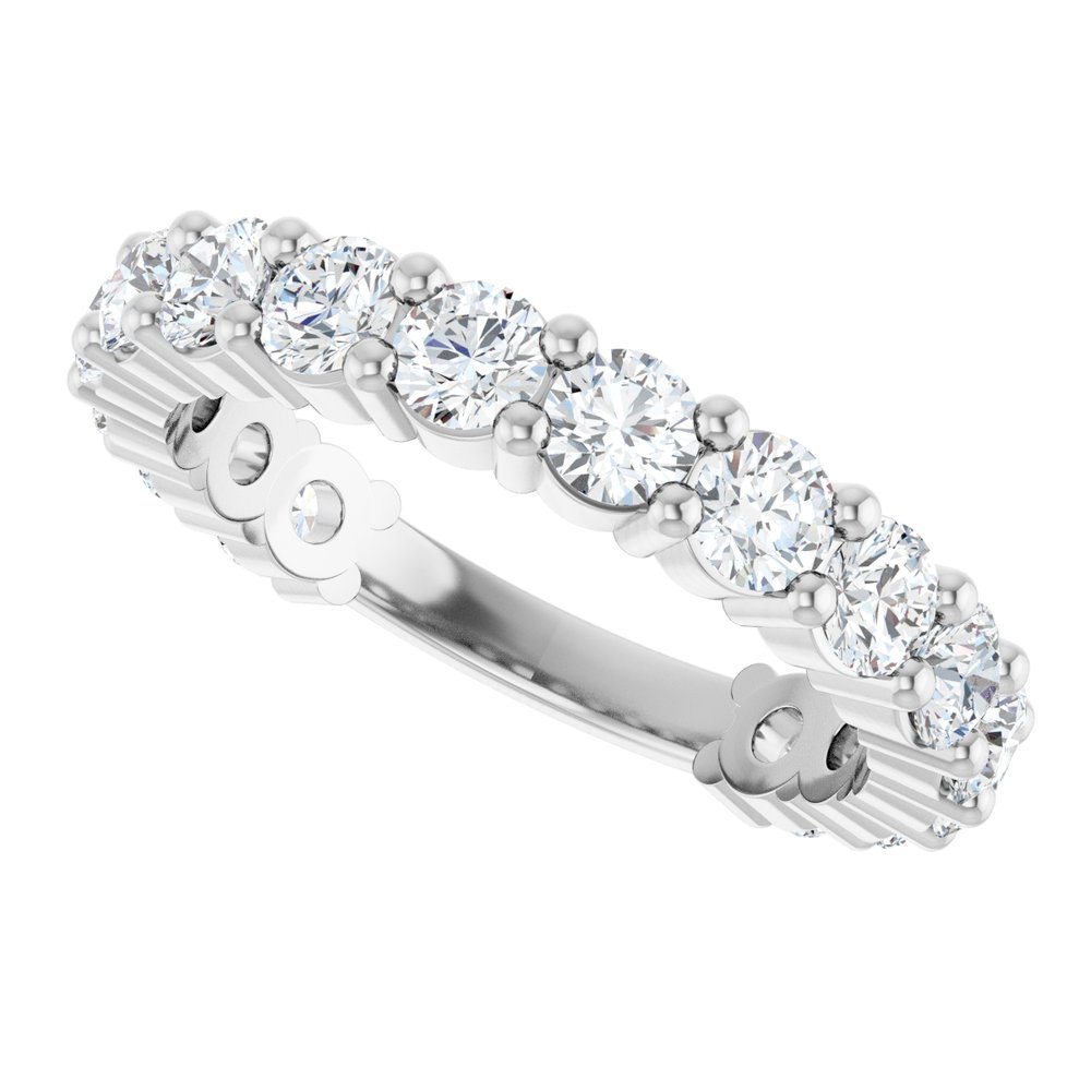 14K White Gold 1 9/10 CTW Lab-Grown Diamond Anniversary Band
