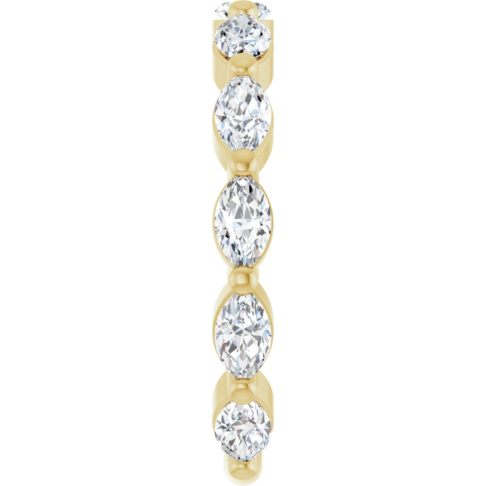 14K Yellow Gold 1 1/5 CTW Lab-Grown Diamond Anniversary Band