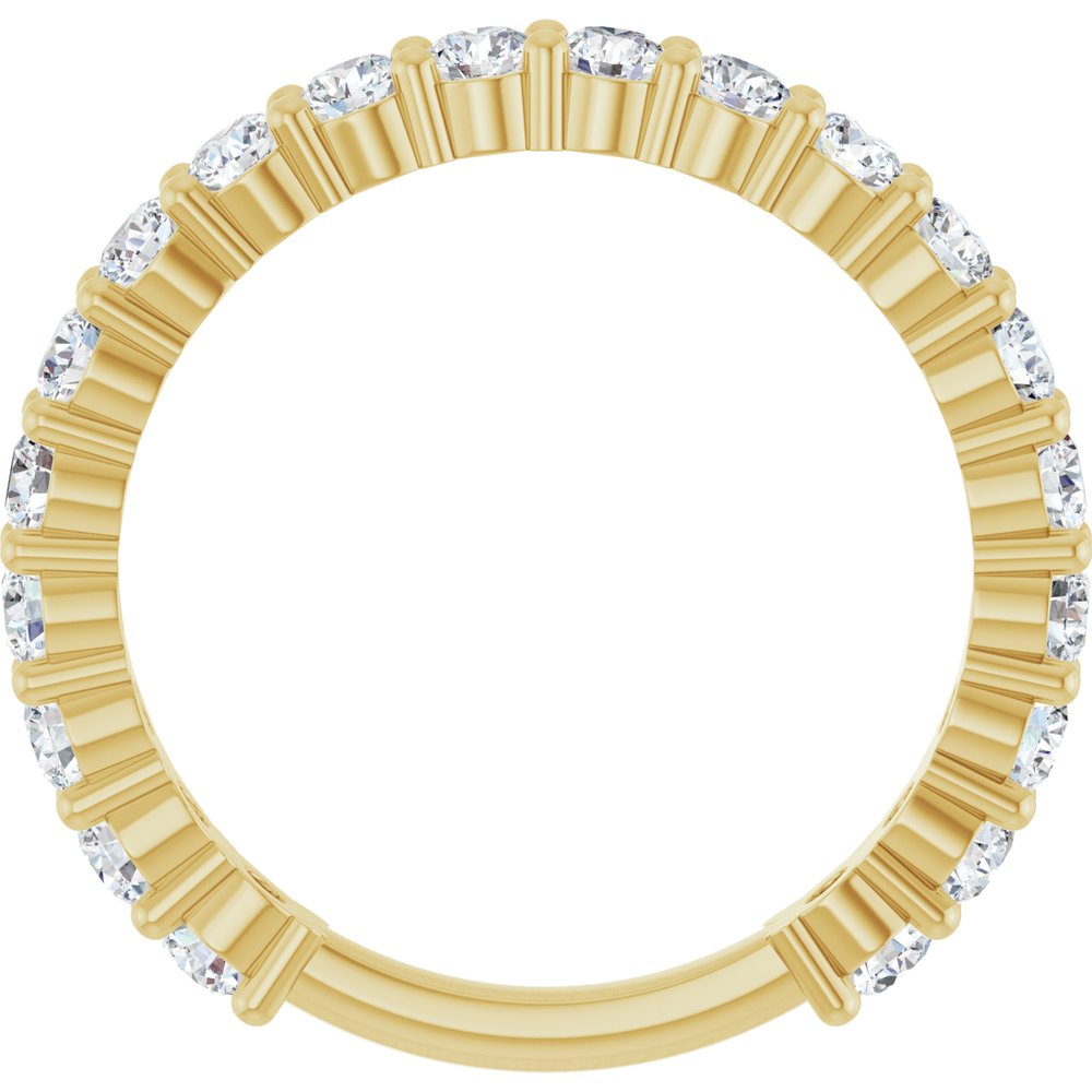 14K Yellow Gold 1 1/5 CTW Lab-Grown Diamond Anniversary Band